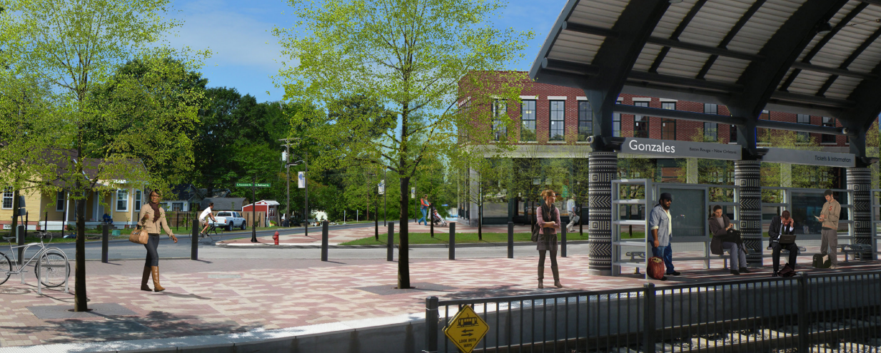 Rendering of proposed Gonzales rail station