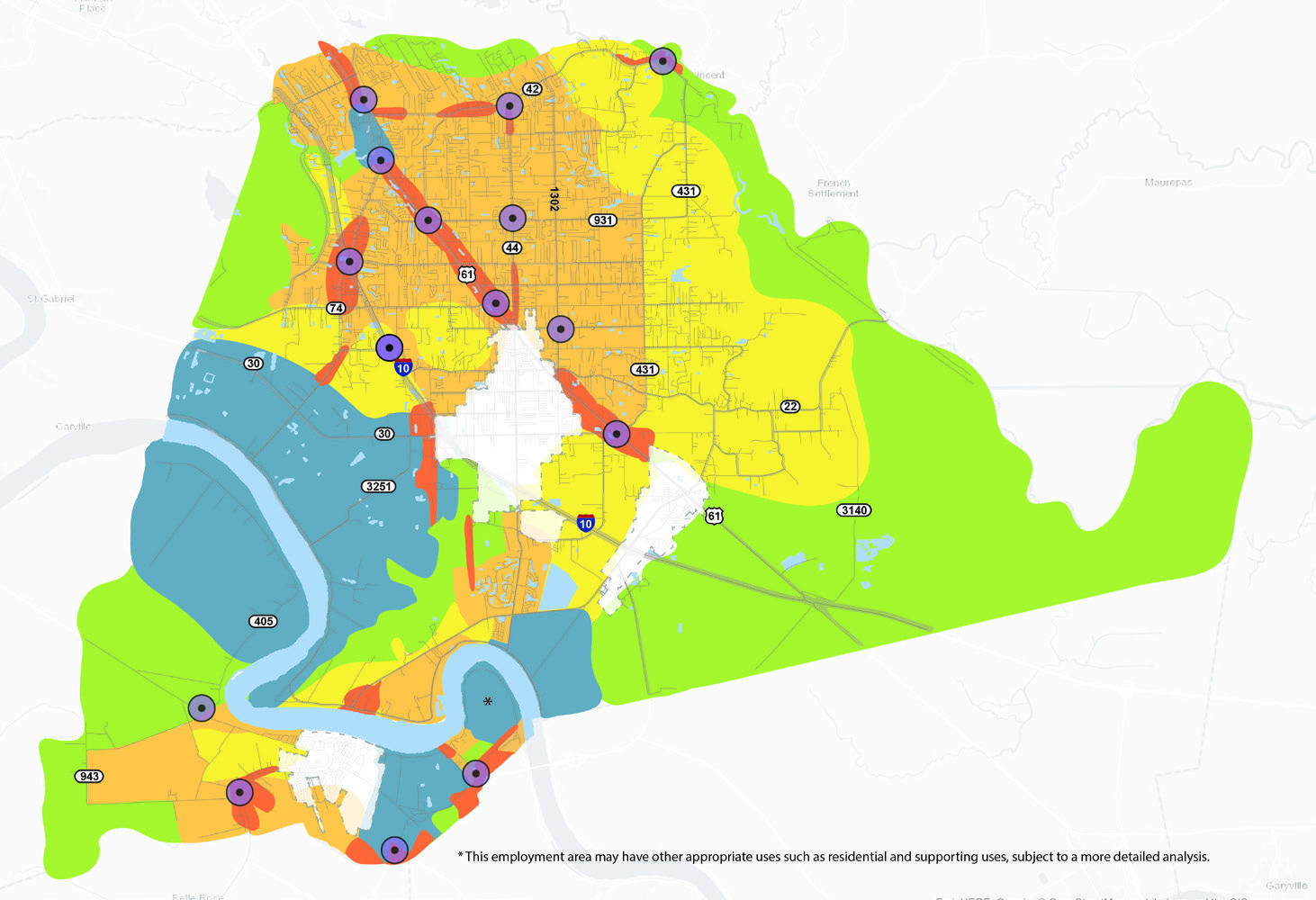  Vision Map for Land Use in Ascension Parish