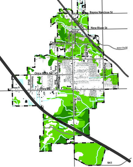  Map of development constraints
